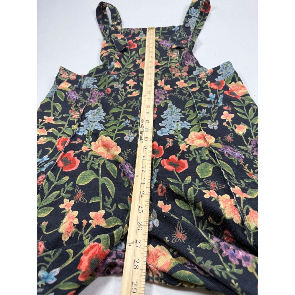 Cider Women Floral Corduroy Overalls Multi Color Wide Leg corduroy Size 1XL NWT - Picture 7 of 10